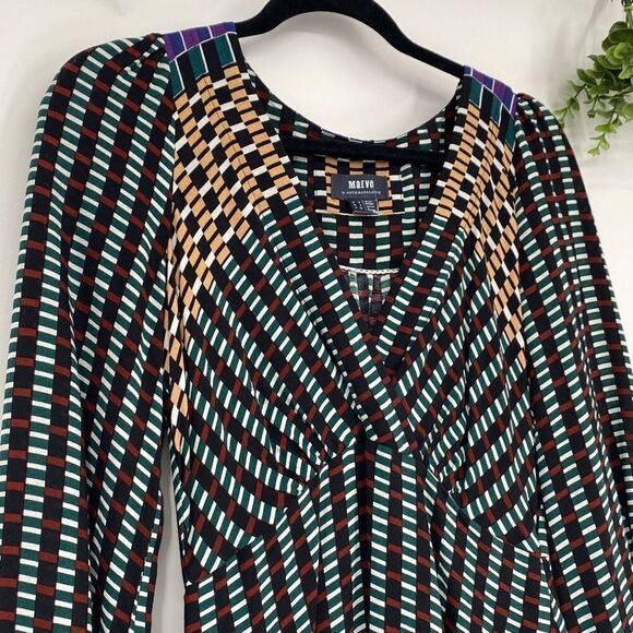 Anthropologie MAEVE Gianna Tunic Dress Long Sleeve printed Multi‎ size 0 - Picture 5 of 16